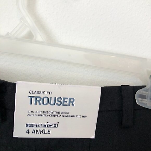 NEW NWT GAP Classic Fit Trouser Black Bootcut Cropped Ankle Length WOOL Pants 4 - Picture 7 of 7